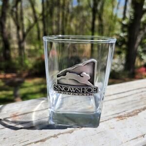 SnowShoe Mountain West Virginia Glass Souvenir Winter Snow Sports Skiing